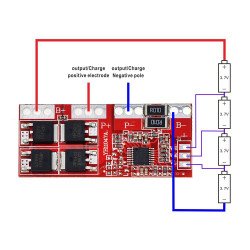 BMS Carte de protection 4S 30A 14.8V 18650 