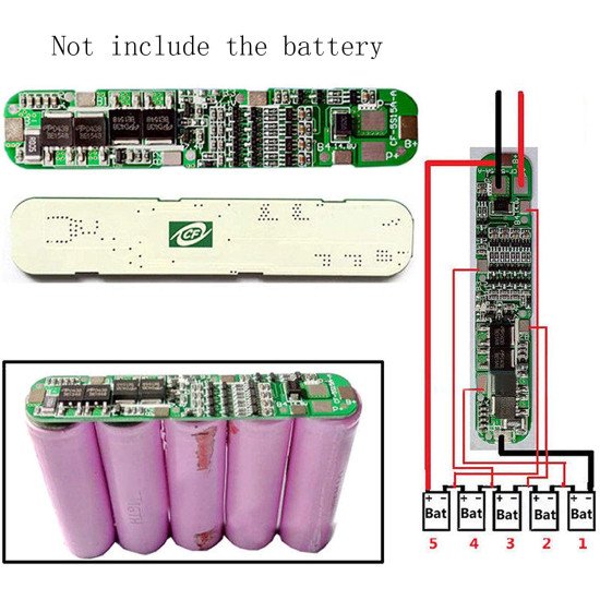 BMS Carte de protection 5S 15A 18.5VV