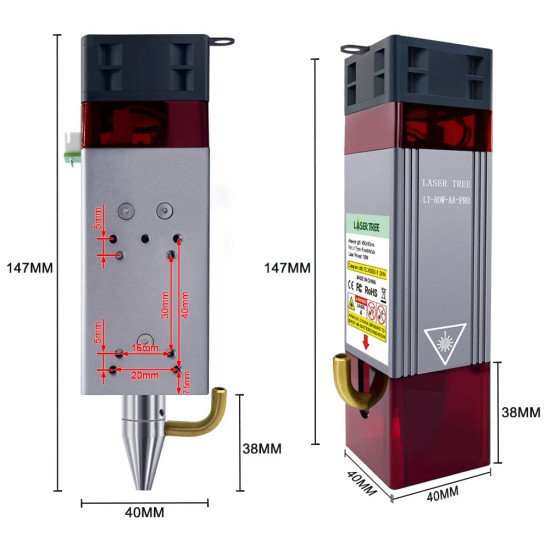Module Laser Tree LT-80W-AA-PRO 12VDC