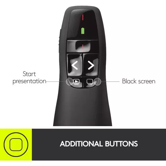 logitech r400 commande de presentation laser