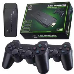 Manette de jeu sans fil 2.4G Game-Pad TV Stick de jeu vidéo (4K Ultra HD Game Stick, Noir) Manette de jeu sans fil 2.4G Game-Pad TV Stick de jeu vidéo (4K Ultra HD Game Stick, Noir)