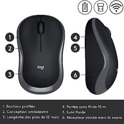 Logitech M185 Souris Sans Fil Logitech M185 Souris Sans Fil