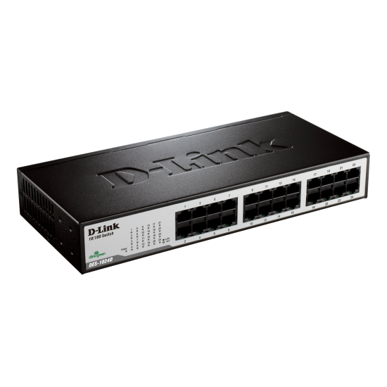 Commutateur de bureau Fast Ethernet 24 ports DES-1024D