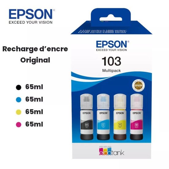 Multipack Epson 103 Ink EcoTank 4 couleurs