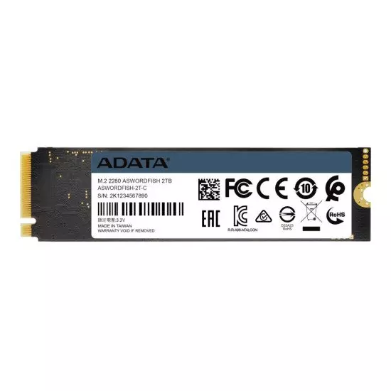 Série ADATA Swordfish : 2 To M.2 2280 NVMe PCIe Gen3x4 Série ADATA Swordfish : 2 To M.2 2280 NVMe PCIe Gen3x4