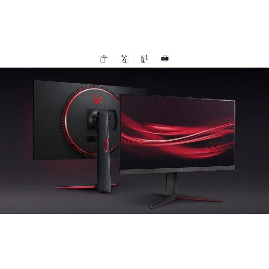 LG UltraGear 32GN650-B 32" Ecran PC Gaming 165Hz QHD 2560x1440, HDR 10, sRGB 95%