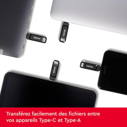 SanDisk Ultra Dual Drive Go 128 Go, Clé USB Type-C à double connectique SanDisk Ultra Dual Drive Go 128 Go, Clé USB Type-C à double connectique