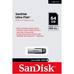 FLASH DISQUE SanDisk Ultra Flair 64GB – USB 3.0