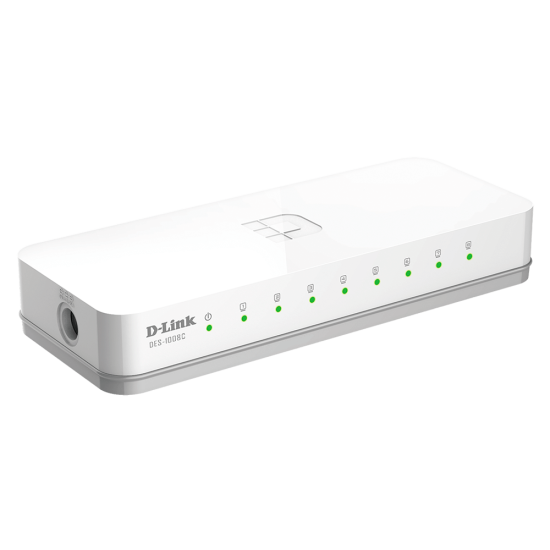 Comutateur de Reseau D-link DES-1008C 8 ports 10/100 Mbit/s