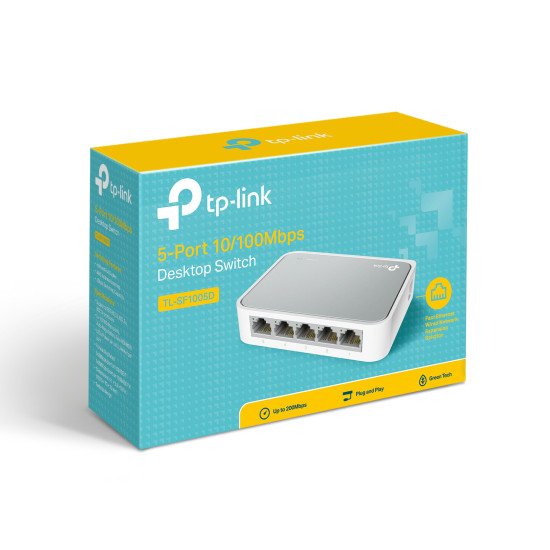 Switch de bureau 5 ports 10/100 Mbps TL-SF1005D