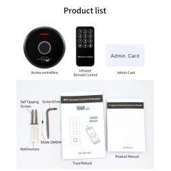 contrôle d'accès par empreinte digitale Tuya, wi-fi 2.4G, RFID 13.56Mhz contrôle d'accès par empreinte digitale Tuya, wi-fi 2.4G, RFID 13.56Mhz