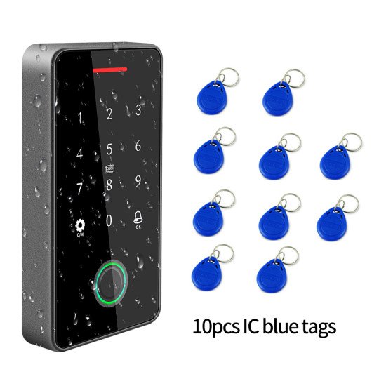  clavier de contrôle d'accès étanche Bluetooth, RFID 13.56Mhz, Tuya APP