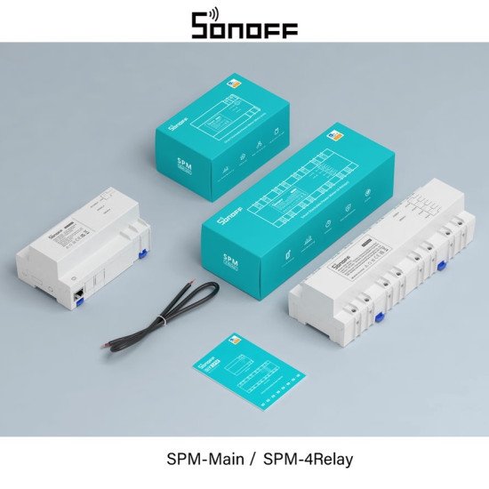 SONOFF – compteur de puissance intelligent empilable SPM 20A/Gang, surveillance de la consommation d'énergie