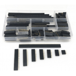 120Pcs Kit d'assortiment d'en-têtes de broches femelles 2.54mm 120Pcs Kit d'assortiment d'en-têtes de broches femelles 2.54mm