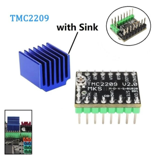 Pilote de moteur pas à pas MKS TMC2209 2209