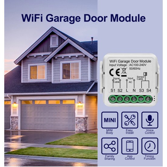 GIRIER-Tuya Ouvre-porte de garage WiFi intelligent