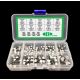 Kit assortiment de condensateurs électrolytiques SMD, 10 valeurs, 145 pièces, 10V ~ 50V, 0.47uF ~ 470uF