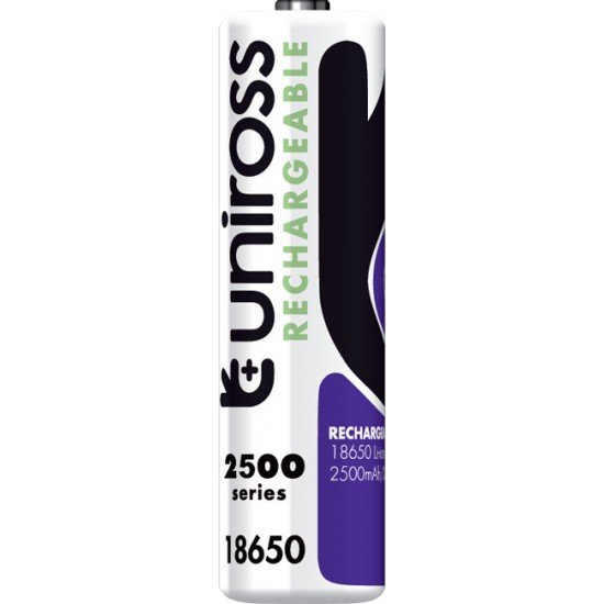 Uniross Pile Batterie Rechargeable Lithium 18650 3.6V 3000mAh