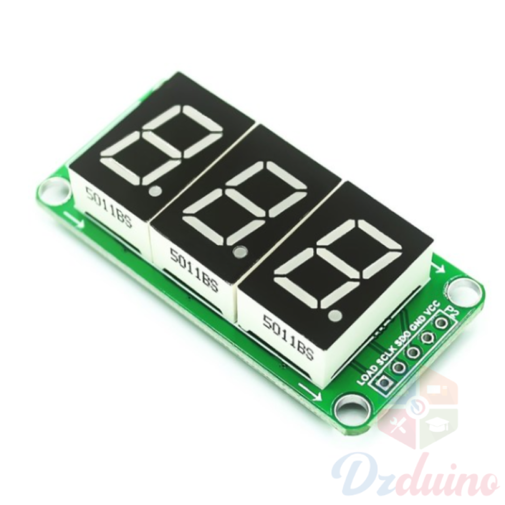 Display Module 7-Segment 3 Digit with 74HC595