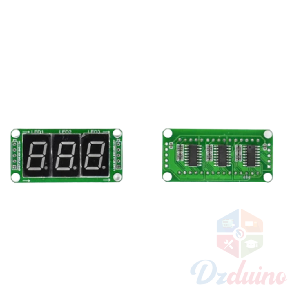 Display Module 7-Segment 3 Digit with 74HC595