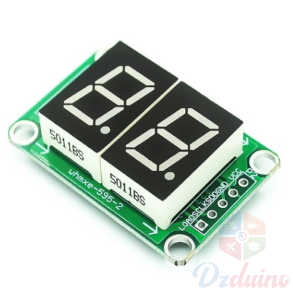 Display Module 7-Segment 2 Digit with 74HC595