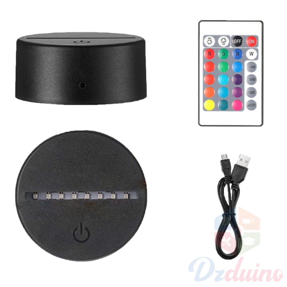 3D LED Lamp Base for Acrylic