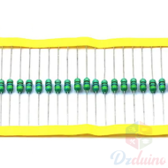 0307 Résistance d'indicateur 1/4W 1uH, 2,2uH, 10uH, 22uH, 470uH, 680uH, 1mH