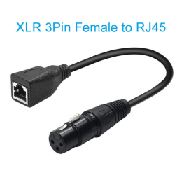 XLR femelle 3 broches vers RJ45 femelle XLR femelle 3 broches vers RJ45 femelle