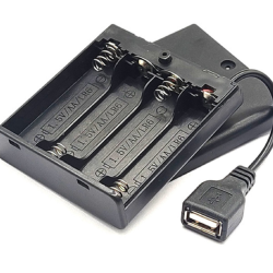 4XAA supports de piles  avec port d’alimentation USB 4XAA supports de piles  avec port d’alimentation USB