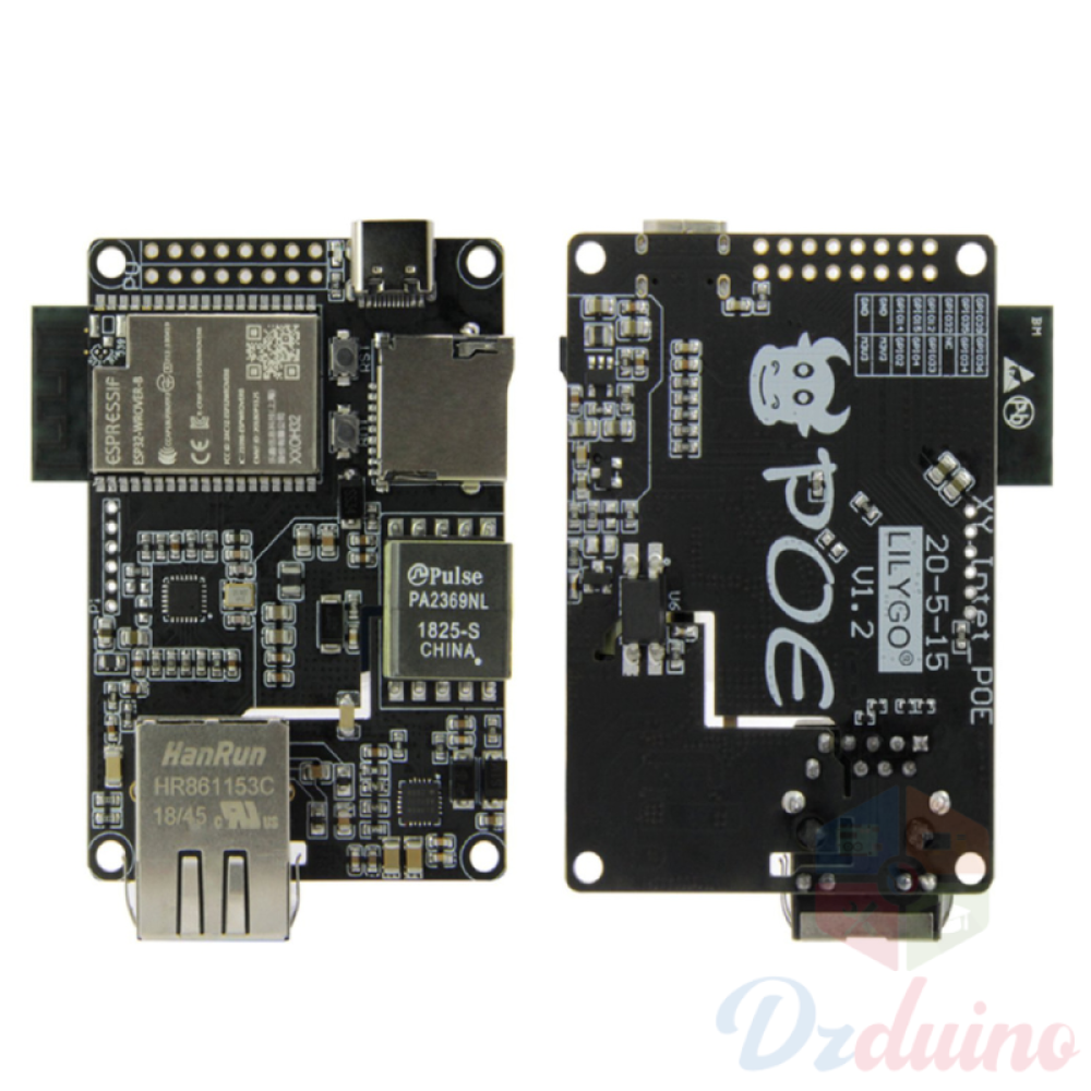 Adaptateur Ethernet à puce TTGO t-internet-POE ESP32-WROOM LAN8720A