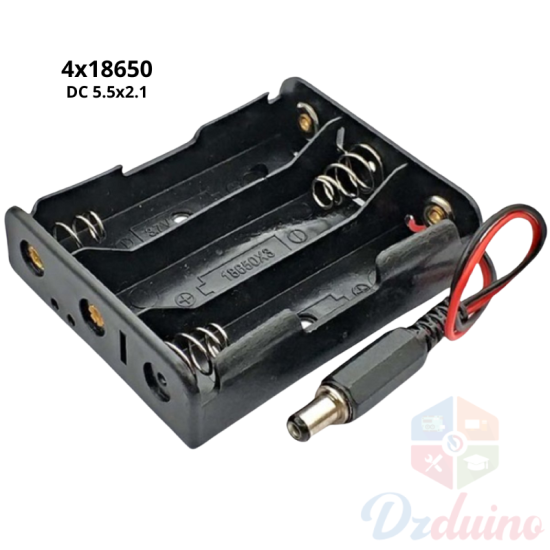 Support de batterie 3x18650 avec connecteur DC