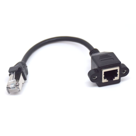 RJ45 mâle à femelle  Câble d’extension à vis 30cm