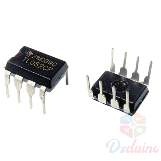 Amplificateur opérationnel d'entrée (ampli-op) TL082 JFET IC DIP-8