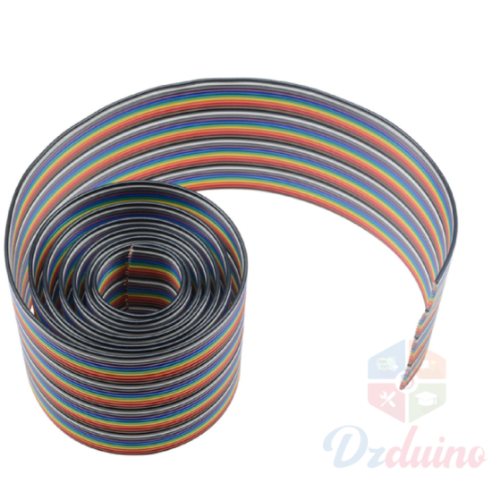 Câble ruban arc-en-ciel Dupont 40 broches, 1M