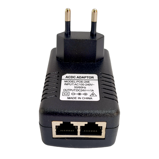 Alimentation PoE 12V2A, adaptateur Ethernet pour injecteur POE pour la sécurité CCTV