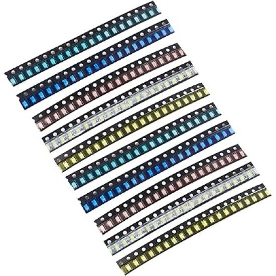 SMD LED 0805 Rouge, Jaune, Bleu,Vert, Blanc, Orange