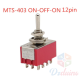 MTS-403 Interrupteur à bascule 12 broches 3 positions