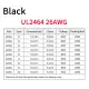 26AWG UL2464 câble isolé en cuivre 8 fils 1M