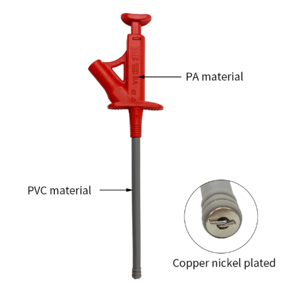 Test Hook Clip High Voltage Flexible 4MM Banana Socket J30042