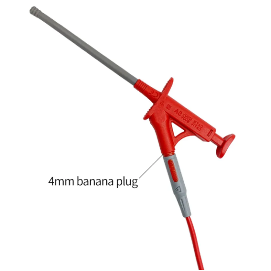 Clip de crochet de test haute tension flexible 4MM Douille banane J30042