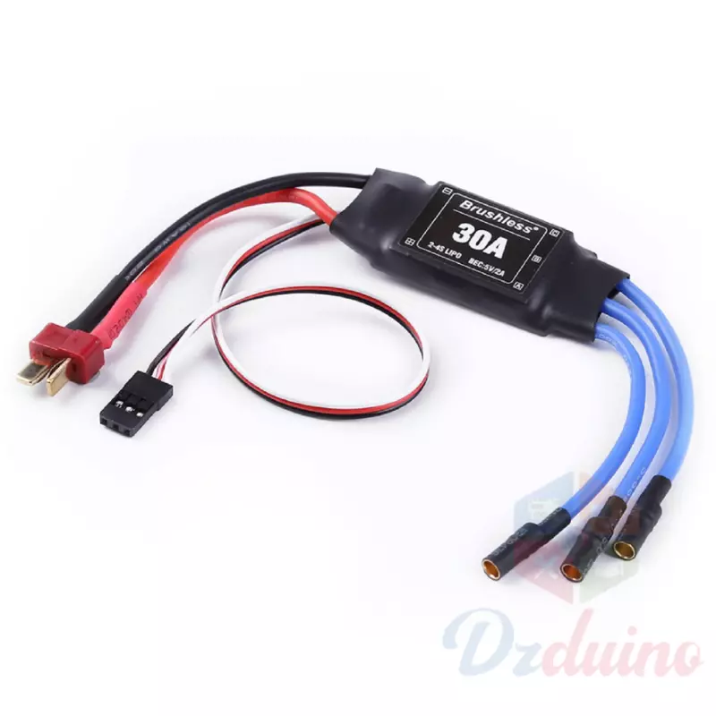 Contrôleur De Vitesse ESC Brushless - Puissances 30A à 200A - Connecteur XT60 - Sortie 5V - Neuf