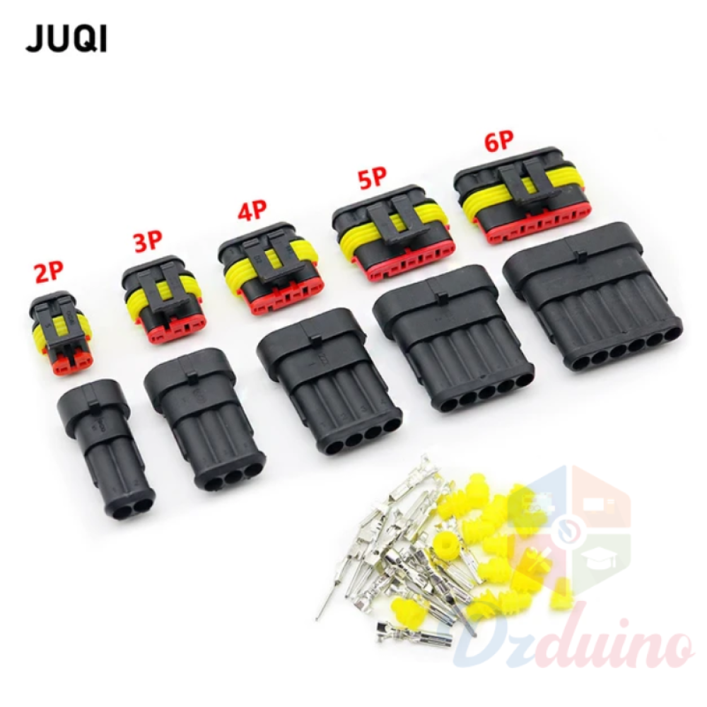 3P AMP Super seal Waterproof Electrical Wire Connector Plug for car