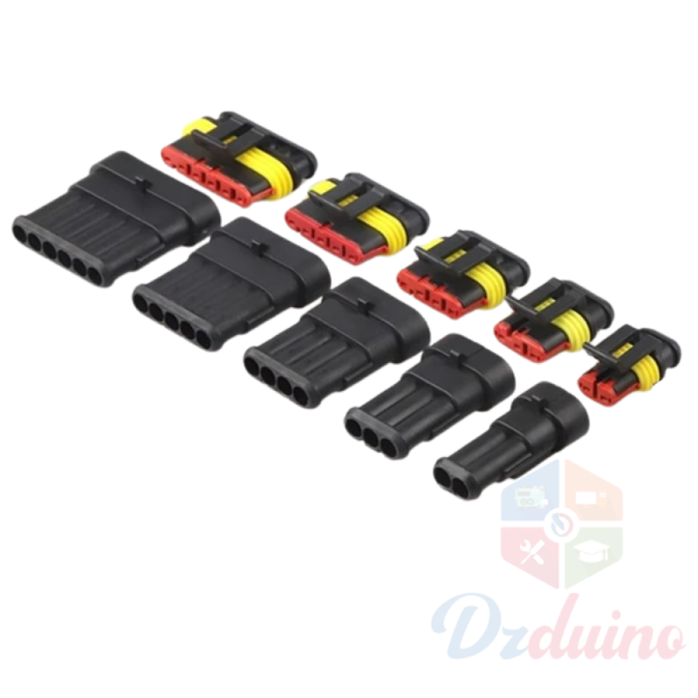 3P AMP Super seal Waterproof Electrical Wire Connector Plug for car