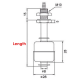 Capteur de niveau d’eau en acier inoxydable 100MM 220V