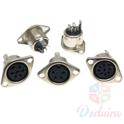 Adaptateur Jack DIN femelle à montage sur panneau, connecteur de câble MIDI avec boîtier métallique Adaptateur Jack DIN femelle à montage sur panneau, connecteur de câble MIDI avec boîtier métallique