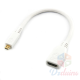 Adaptateur Raspberry Pi Micro HDMI vers HDMI standard, blanc