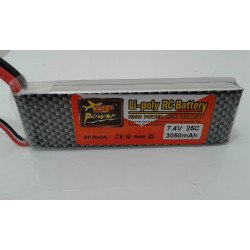 Batterie Lithium Lipo 7.4V 3000mAh 2S 35C  Batterie Lithium Lipo 7.4V 3000mAh 2S 35C