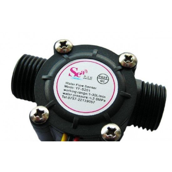 Capteur Hall Débit d'eau Débitmètre Contrôle 1-30L Eau / min 1.75MPa Capteur Hall Débit d'eau Débitmètre Contrôle 1-30L Eau / min 1.75MPa