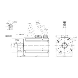 Kit Servomoteur AC 750 Watt 220V 3000rpm Kit Servomoteur AC 750 Watt 220V 3000rpm
