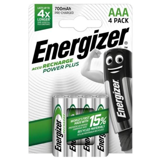 Piles rechargeables Energizer Power Plus 4XAA 2000mAh